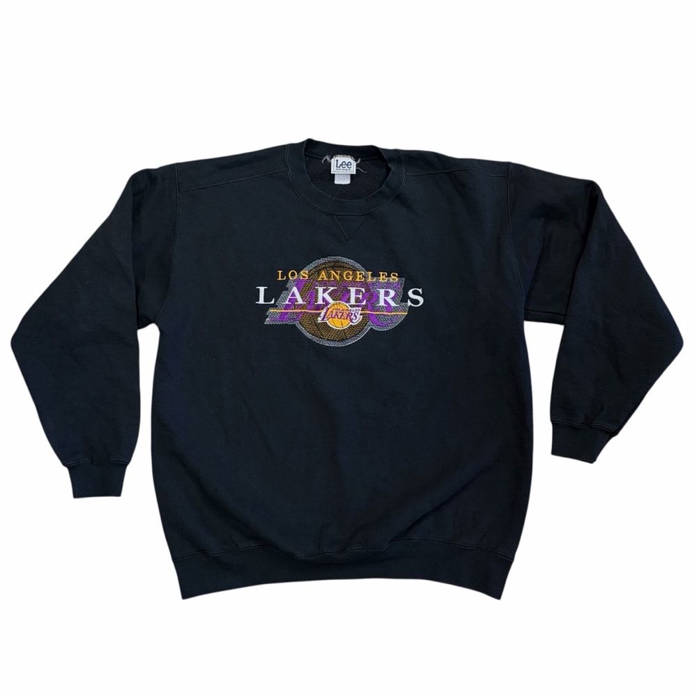 Vintage Lee Men's Embroidered Lakers Sweater - XL‎